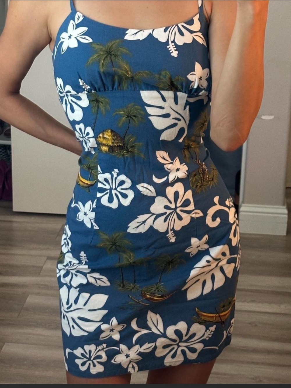 Tropical Mini Dress - M